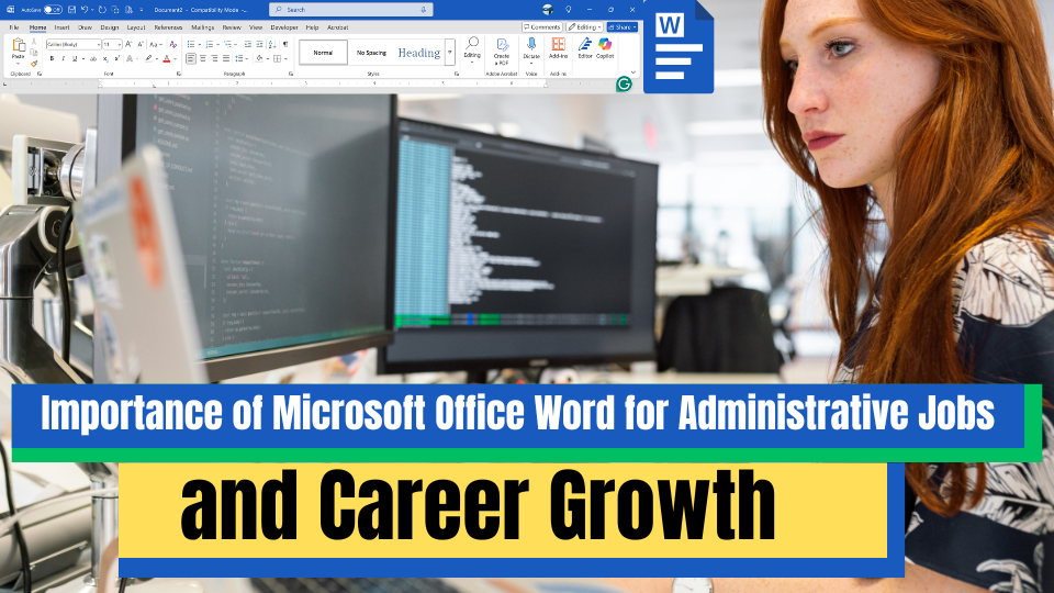 MS Word for administrative jobs